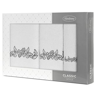 Komplet ręczników 3 cz. CLAVIA 30x50 Eurofirany biały