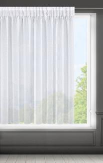 Firana gotowa na taśmie ELPIDIA 350x150 Eurofirany biały