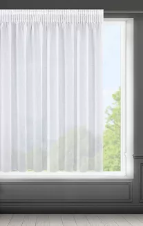 Firana gotowa na taśmie ELPIDIA 350x150 Eurofirany biały