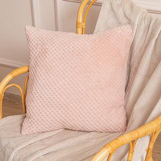 Koc narzuta z mikrofibry na fotel WILLY 70x150 beżowy