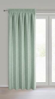 Zasłona gotowa na taśmie JULA2 140x270 Eurofirany ciemnozielony