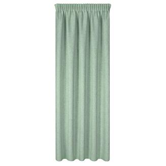 Zasłona gotowa na taśmie JULA2 140x270 Eurofirany ciemnozielony