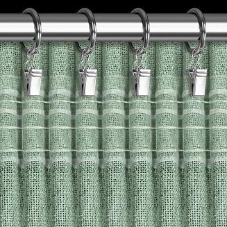 Zasłona gotowa na taśmie JULA2 140x270 Eurofirany ciemnozielony