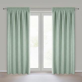 Zasłona gotowa na taśmie JULA2 140x270 Eurofirany ciemnozielony