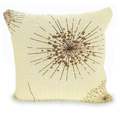 Poszewka z kory 40x40 wzór dmuchawce na kremie