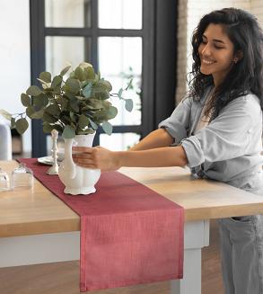 Obrus dekoracyjny SUMMER12 40x140 Eurofirany ceglasty