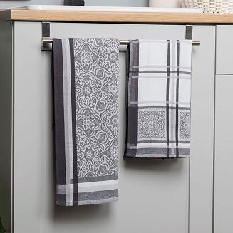 Ścierka kuchenna bawełna egipska DOLCE 50x70 orientalny wzór szara