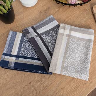 Ścierka kuchenna bawełna egipska DOLCE 50x70 orientalny wzór szara