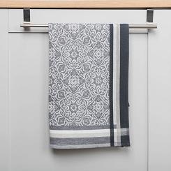Ścierka kuchenna bawełna egipska DOLCE 50x70 orientalny wzór szara