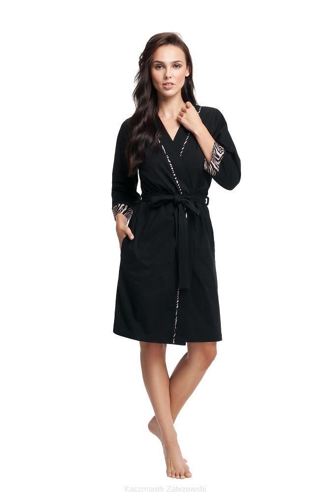 Szlafrok damski LUNA kod 364 czarny