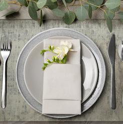 Obrus dekoracyjny ALINA 30x40 Eurofirany srebrny