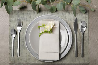 Obrus / serwetka dekoracyjny ALINA 30x40 Eurofirany srebrny