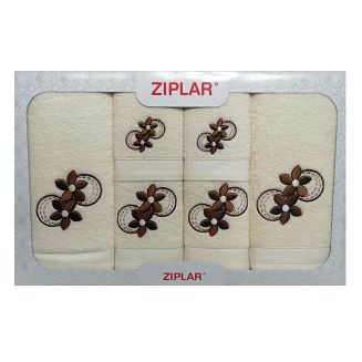 KOMPLET ręczników 6 szt. ZIPLAR ekri