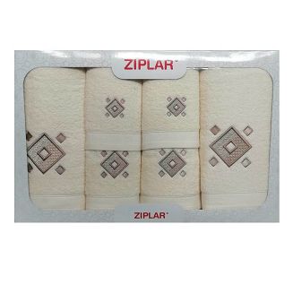 KOMPLET ręczników 6 szt. ZIPLAR ekri