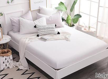 Prześcieradło jersey z gumką 140x200 białe