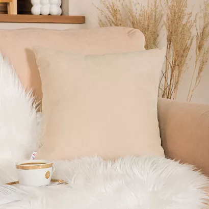 Poszewka dekoracyjna MILAS 40x40 cappuccino gładka
