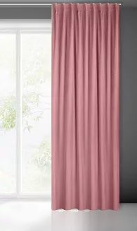 Zasłona gotowa na taśmie MADLEN 140x300 Eurofirany pudrowy
