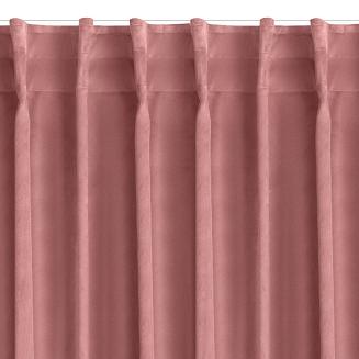 Zasłona gotowa na taśmie MADLEN 140x300 Eurofirany pudrowy