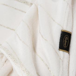 Koc narzuta LOTOS 150x200 Eurofirany biały/złoty