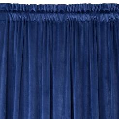 Zasłona gotowa na taśmie ROSA 140x270 Eurofirany granatowa