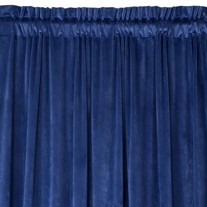 Zasłona gotowa na taśmie ROSA 140x270 Eurofirany granatowa