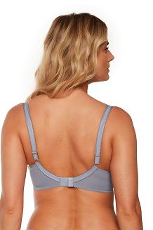 Biustonosz balkonetka z koronką Soft Vanella 1248 miękki niebieski