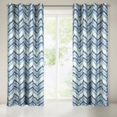 Zasłona gotowa na przelotkach ANN 140x250 Eurofirany srebrna