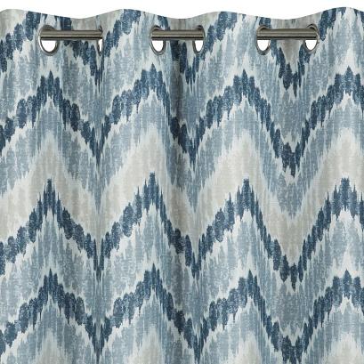 Zasłona gotowa na przelotkach zaciemniająca ANN 140x250 Eurofirany srebrna