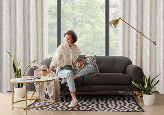 Zasłona gotowa na przelotkach ARNITA 140x250 Eurofirany biały