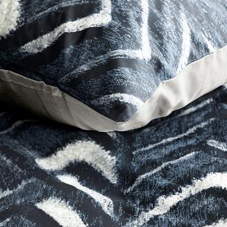 Pościel satynowa SPRING 220x200 Eurofirany ciemnogranatowy