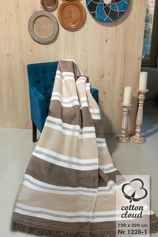 Koc bawełniano-akrylowy 150x200 wzór 1228-1