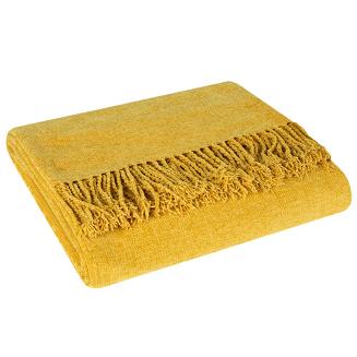 Koc narzuta AKRYL 130x170 Eurofirany żółty