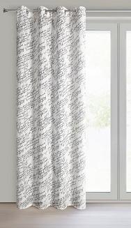 Zasłona gotowa na przelotkach EDITH 140x250 Eurofirany naturalny