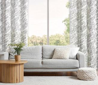 Zasłona gotowa na przelotkach EDITH 140x250 Eurofirany naturalny