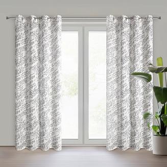 Zasłona gotowa na przelotkach EDITH 140x250 Eurofirany naturalny