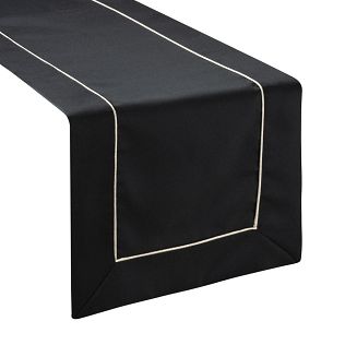 Obrus dekoracyjny KARIN 40x200 Eurofirany czarny/złoty