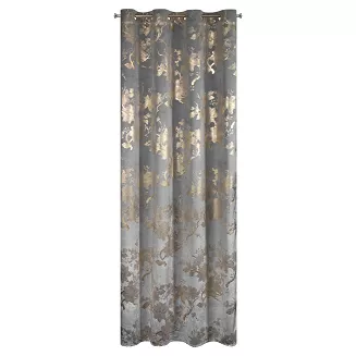 Zasłona gotowa na przelotkach CELIA 140x250 Eurofirany stalowy
