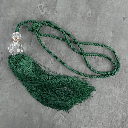 Sznur dekoracyjny do zasłon IZA ciemnozielony