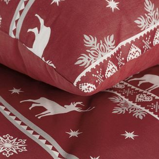 Komplet pościeli świąteczny POS 220x200 Eurofirany czerwony