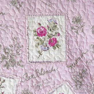 Narzuta patchworkowa ADA 220x240 Eurofirany  różowa wzór