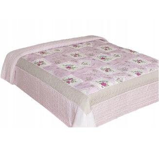 Narzuta patchworkowa ADA 220x240 Eurofirany  różowa
