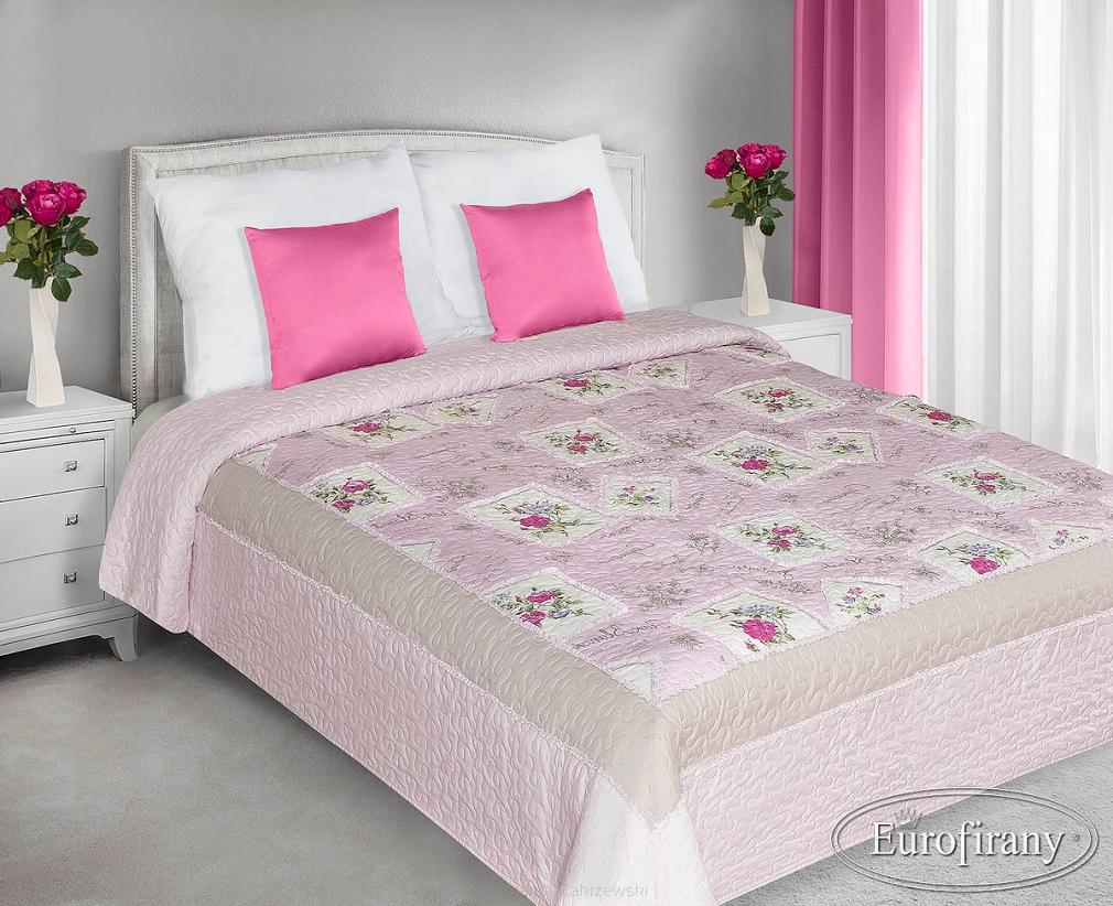 Narzuta patchworkowa ADA 220x240 Eurofirany  różowa