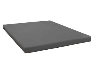 Prześcieradło jersey z gumką 90 x 200 grafitowy na białym tle