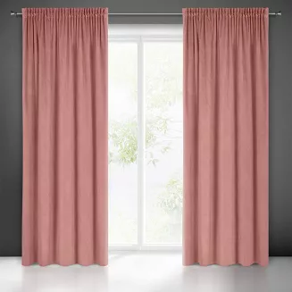 Zasłona gotowa na taśmie PIERRE 140x300 Pierre Cardin Eurofirany ciemnoróżowy