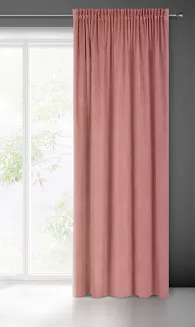 Zasłona gotowa na taśmie PIERRE 140x300 Pierre Cardin Eurofirany ciemnoróżowy