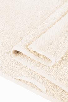Ręcznik frotte Bari 100x150 gładki kremowy