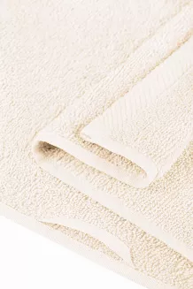 Ręcznik frotte Bari 100x150 gładki kremowy