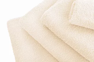 Ręcznik frotte Bari 100x150 gładki kremowy