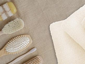 Ręcznik frotte Bari 100x150 gładki kremowy