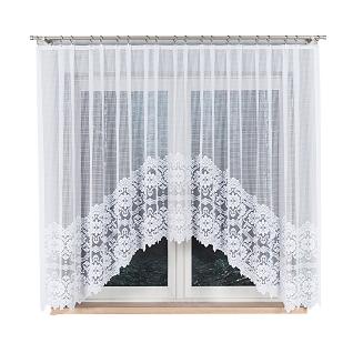 Firanka żakardowa gotowa na żabki SERAFINA 310x160 biała